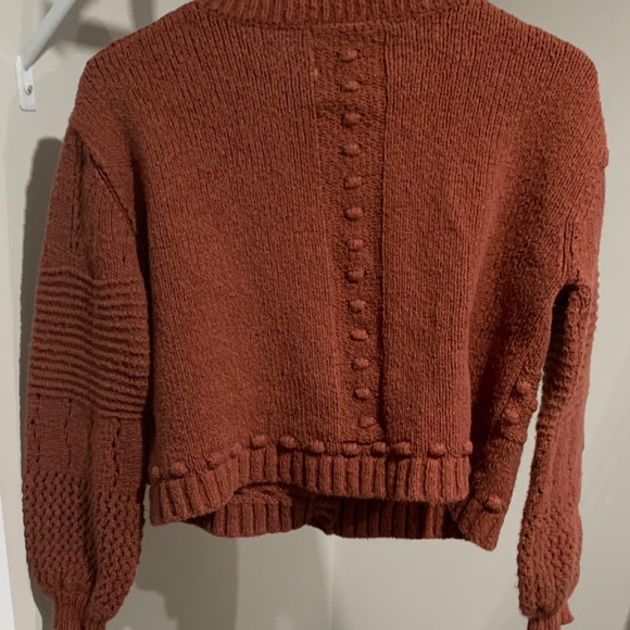 Anthropologie Rust Cardigan Sweater - Picture 4 of 4